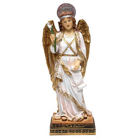 Arcangelo Gabriele 40 cm resina dipinta