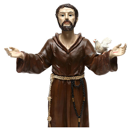 St. Francis statue in resin 30 cm 2