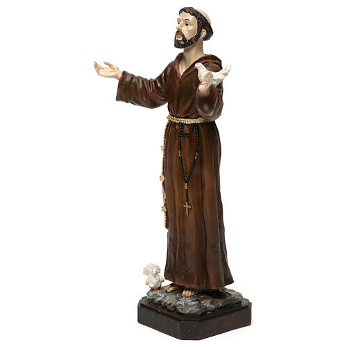 St. Francis statue in resin 30 cm 3