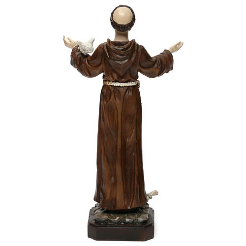 St. Francis statue in resin 30 cm 5