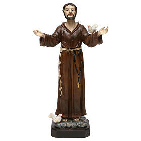 San Francesco h 30 cm statua in resina