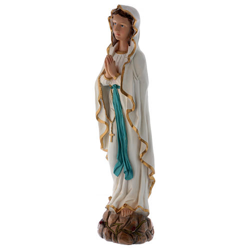 Our Lady of Lourdes statue in resin 75 cm 3