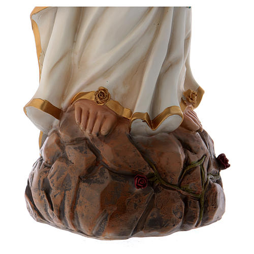 Our Lady of Lourdes statue in resin 75 cm 5