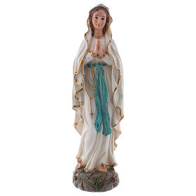 Our Lady of Lourdes statue in resin 20 cm