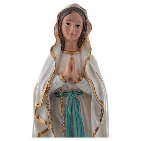 Our Lady of Lourdes statue in resin 20 cm
