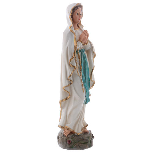Our Lady of Lourdes statue in resin 20 cm 4
