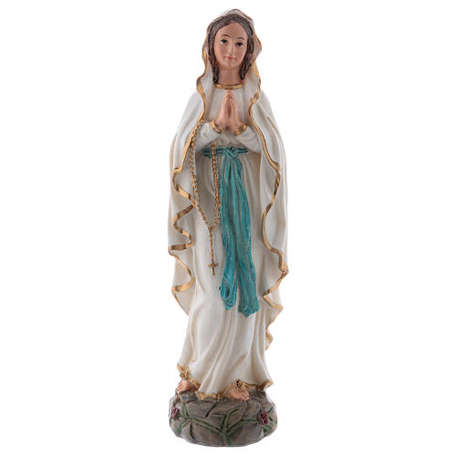 Virgen de Lourdes 20 cm estatua resina 1