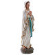 Virgen de Lourdes 20 cm estatua resina s4