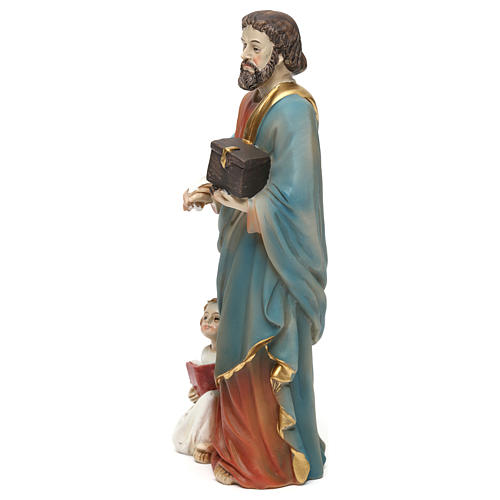 St. Matthew the Evangelist statue in resin 20 cm 3