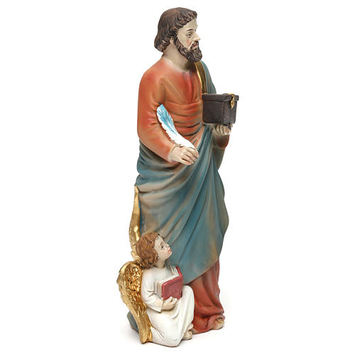 Statue résine Saint Mathieu Évangéliste 20 cm 4