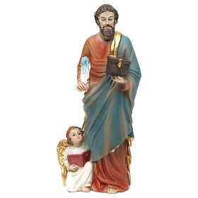 Statua resina San Matteo Evangelista 20 cm 