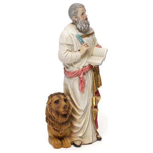 Statua resina San Marco Evangelista 20 cm  4