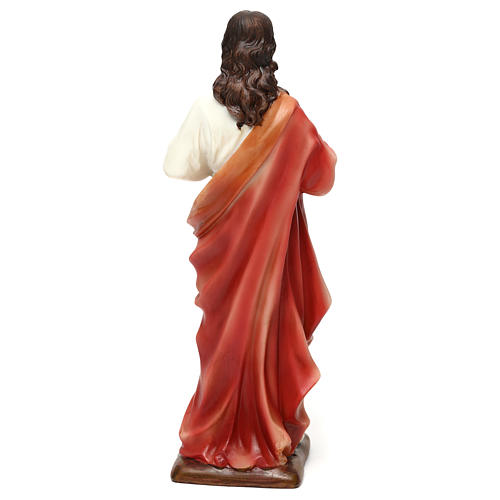 Sacro Cuore di Gesù resina h 20 cm  5