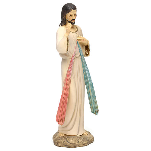 Gesù Misericordioso 21 cm statua resina 4