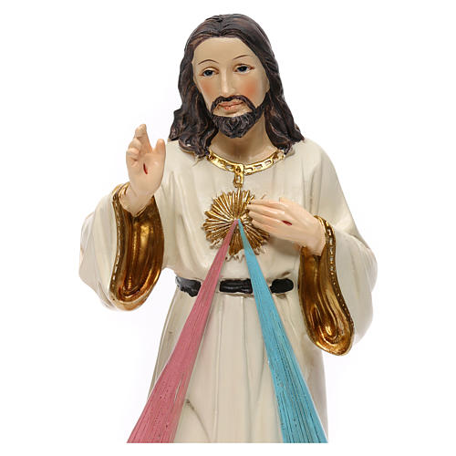 Estatua resina Jesús Misericordioso 23 cm 2