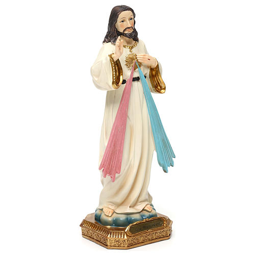 Statua resina Gesù Misericordioso 23 cm 4