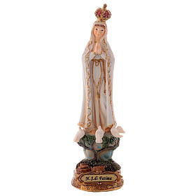 Statua resina Madonna di Fatima 16 cm