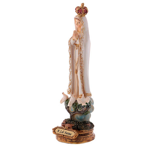 Statua resina Madonna di Fatima 16 cm 2