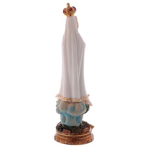 Statua resina Madonna di Fatima 16 cm 4
