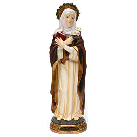 St. Catherine of Siena statue in resin 40 cm