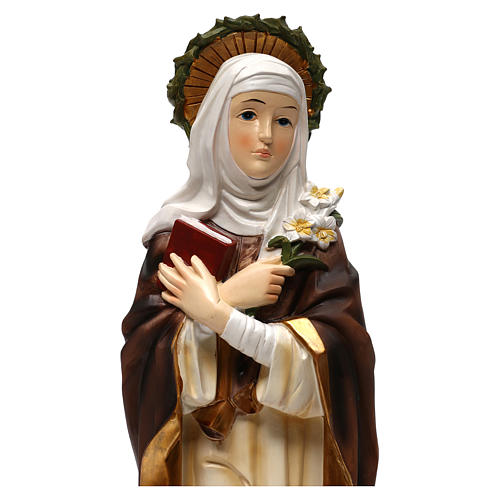 Santa Caterina de Siena 40 cm estatua resina 2