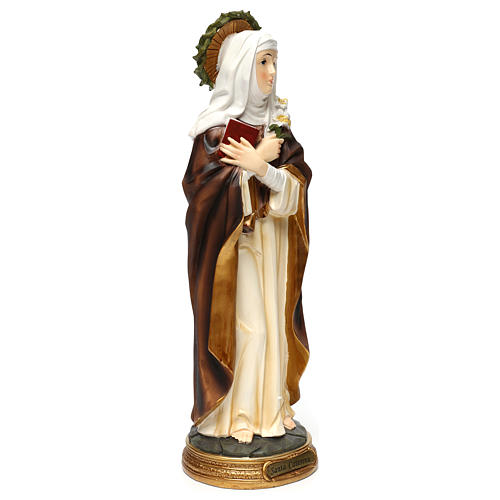 Santa Caterina de Siena 40 cm estatua resina 4
