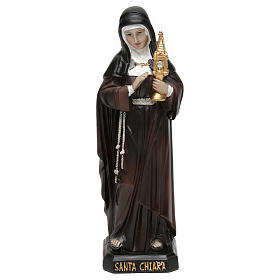 St. Clare statue in resin 20 cm