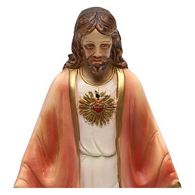 Estatua de resina Sagrado Corazón de Jesús 20 cm