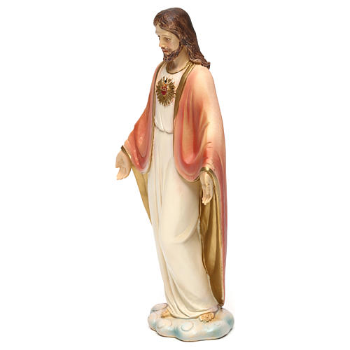Estatua de resina Sagrado Corazón de Jesús 20 cm 3