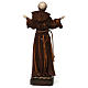Heiliger Franz von Assisi 30cm Harz und Stoff s5