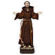 St. Francis statue in resin and fabric 30 cm s1