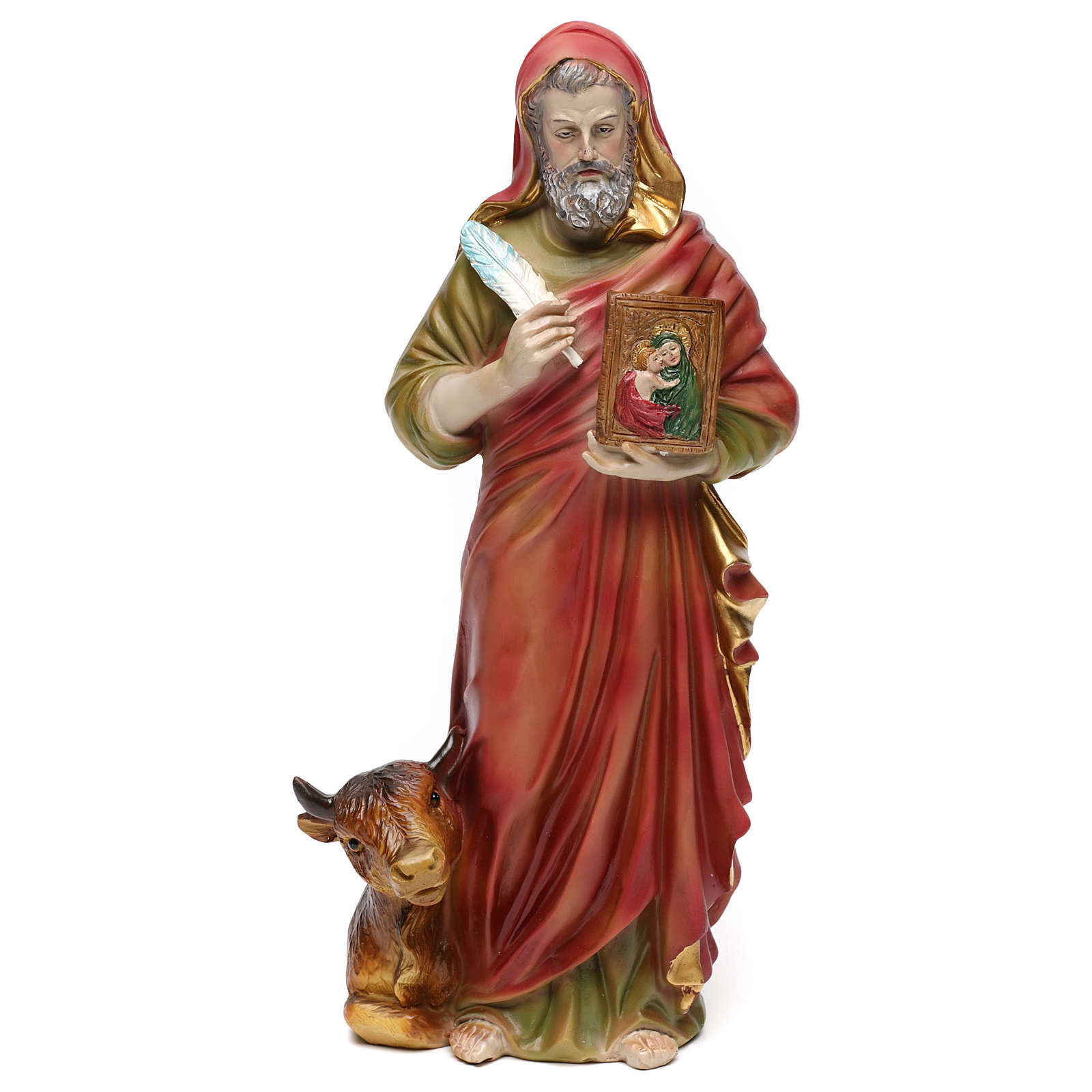 Heiliger Lukas Evangelist 30cm aus Harz | Online Verfauf auf HOLYART