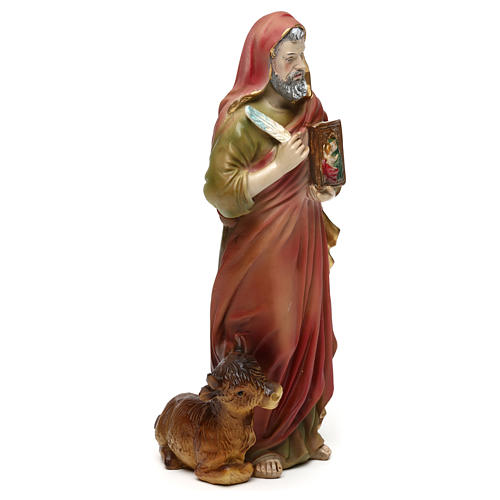 Statue en résine 20 cm Saint Luc Évangéliste 4