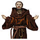 St. Francis statue in resin and fabric 20 cm s2