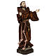 St Francis 20 cm resin and fabric statue s4