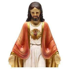 Sacro Cuore di Gesù resina h 30 cm 