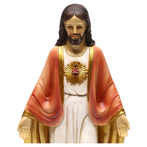 Sacro Cuore di Gesù resina h 30 cm  2