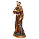 Statue in resin St. Francis with wolf 40 cm s3