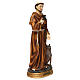Statue in resin St. Francis with wolf 40 cm s4