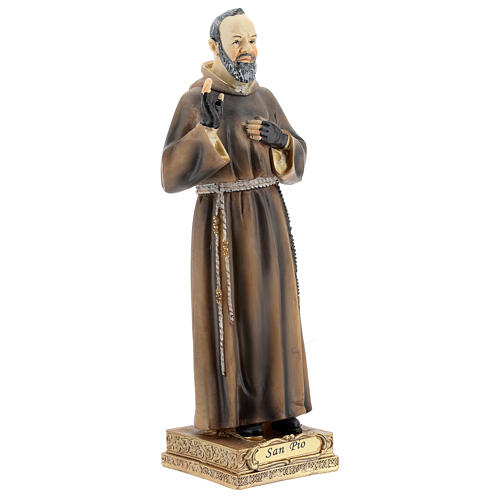 Padre Pío 22 cm estatua de resina 3