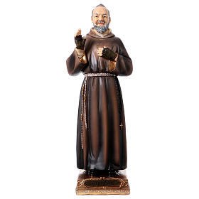 Imagens em Resina e PVC: Padre Pio 22 cm imagem em resina