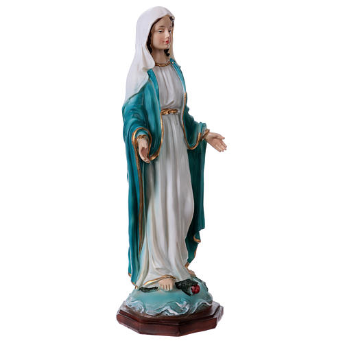 Our Lady of Grace Resin Statue, 20 cm 3