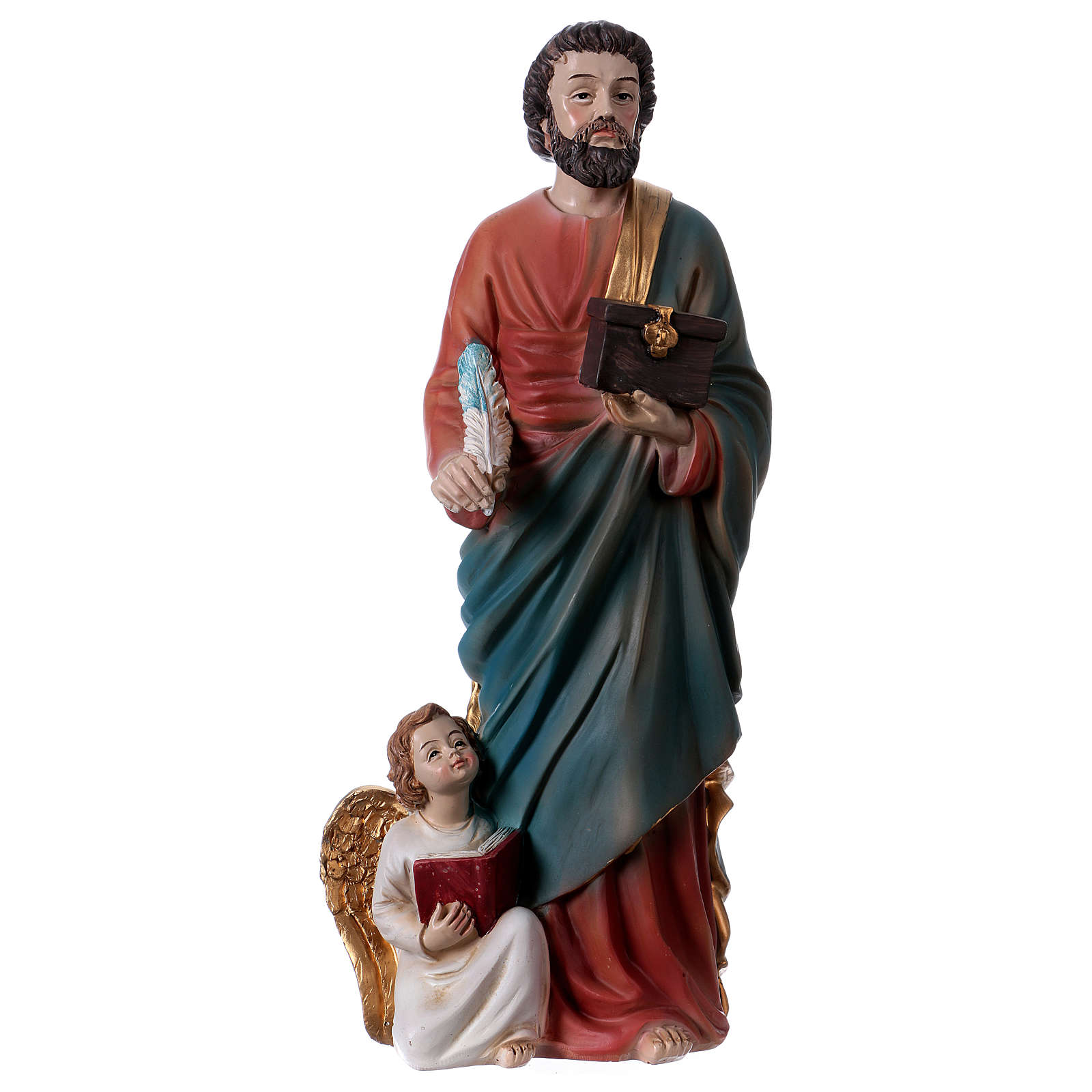 Heiliger Matthäus Evangelist 30cm aus Harz | Online Verfauf auf HOLYART