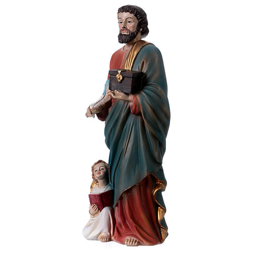 San Matteo Evangelista 30 cm statua in resina 3