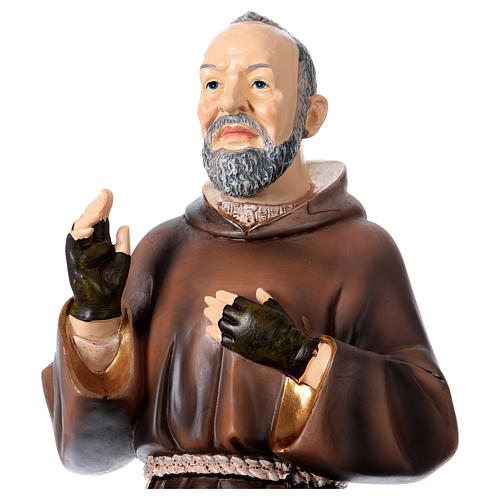 Statue en résine Saint Pio 43 cm 2