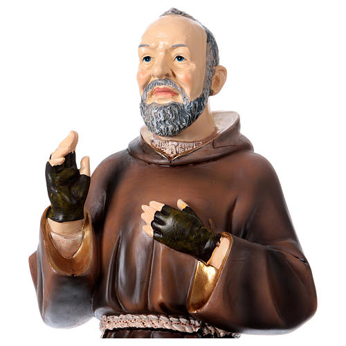 Statua in resina Padre Pio 43 cm  2