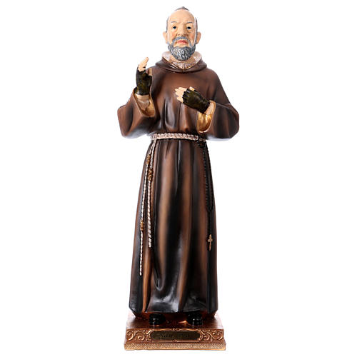 Imagem em resina Padre Pio 43 cm 1