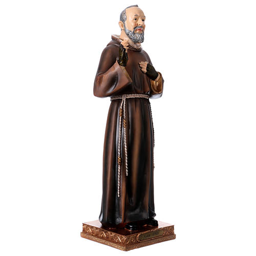 Imagem em resina Padre Pio 43 cm 4