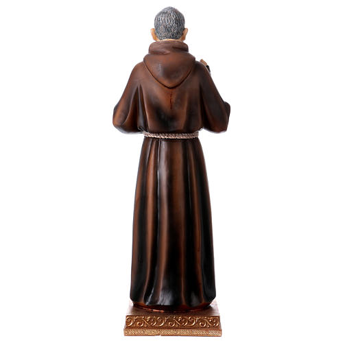 Imagem em resina Padre Pio 43 cm 5