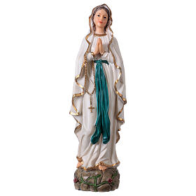 Our Lady of Lourdes statue in resin 30 cm